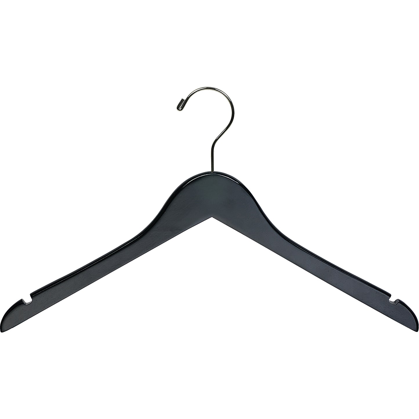 17" Rubber Coated Wooden Top Hanger