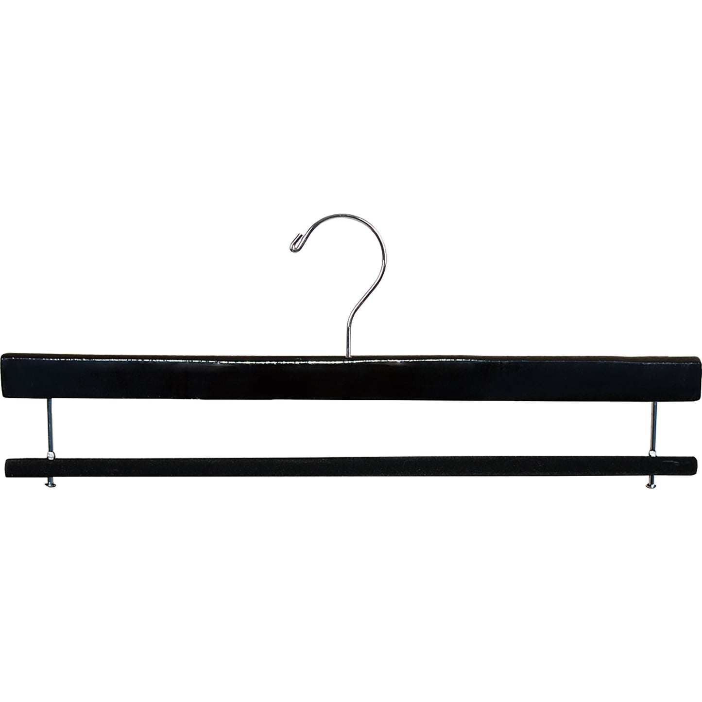 16" Wooden Bottom Hangers - Flocked Bar