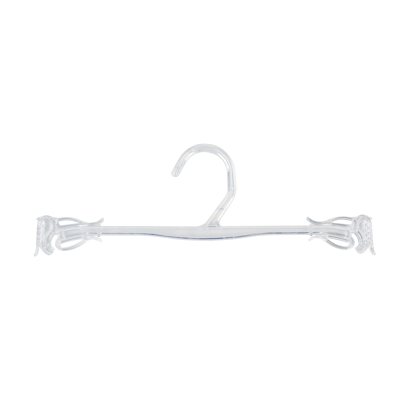 10" Clear Plastic, Bra Panty Underwear Hangers, sleek new design (Mainetti GS19)
