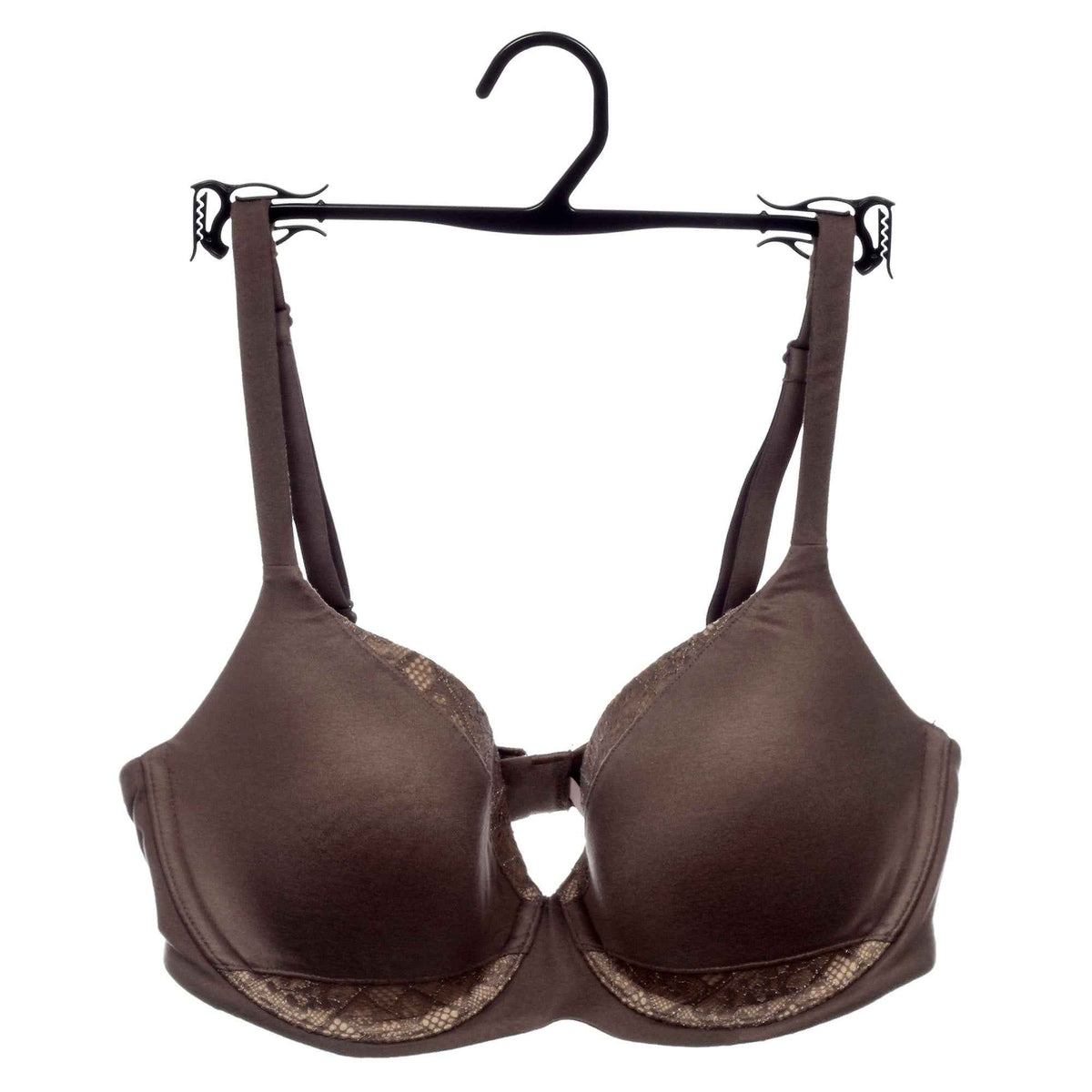10" Black Plastic, Bra Panty Underwear Hangers, sleek new design (Mainetti GS19)