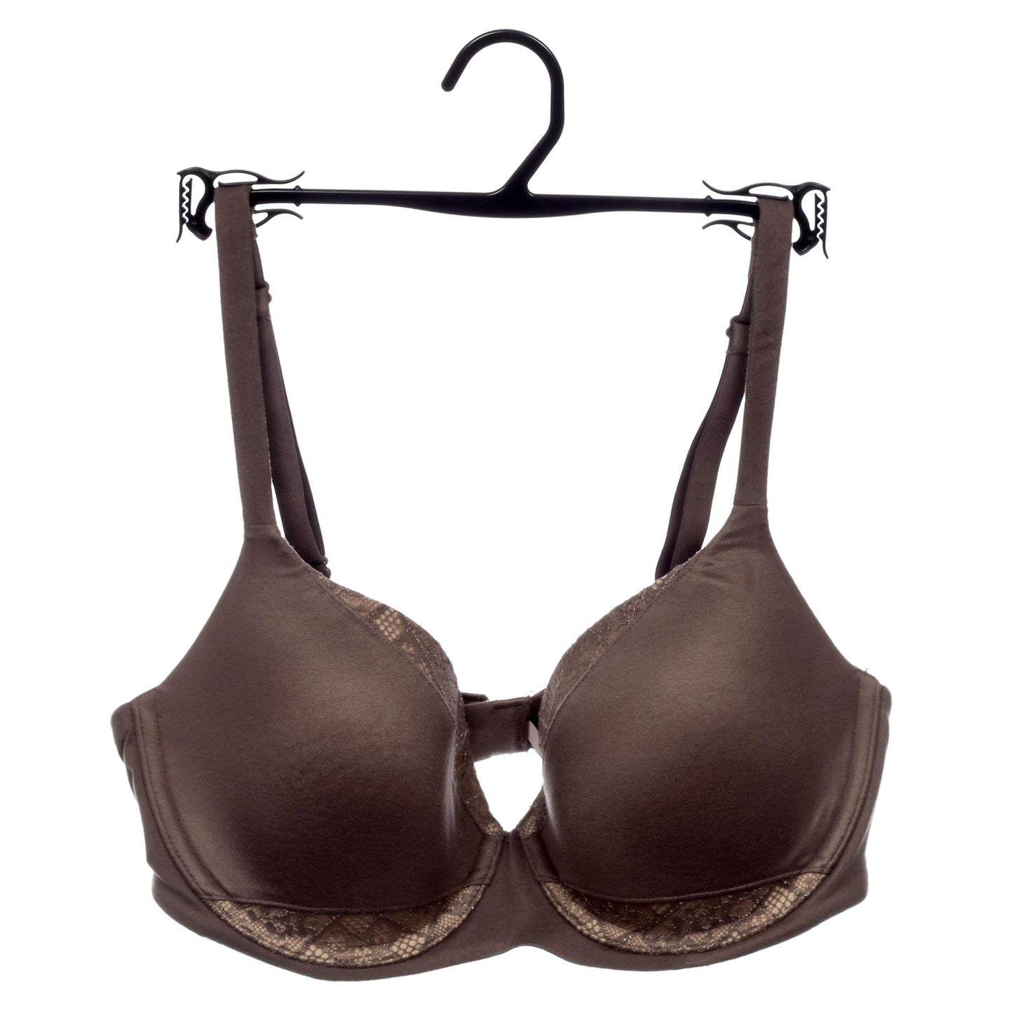 10" Black Plastic, Bra Panty Underwear Hangers, sleek new design (Mainetti GS19)