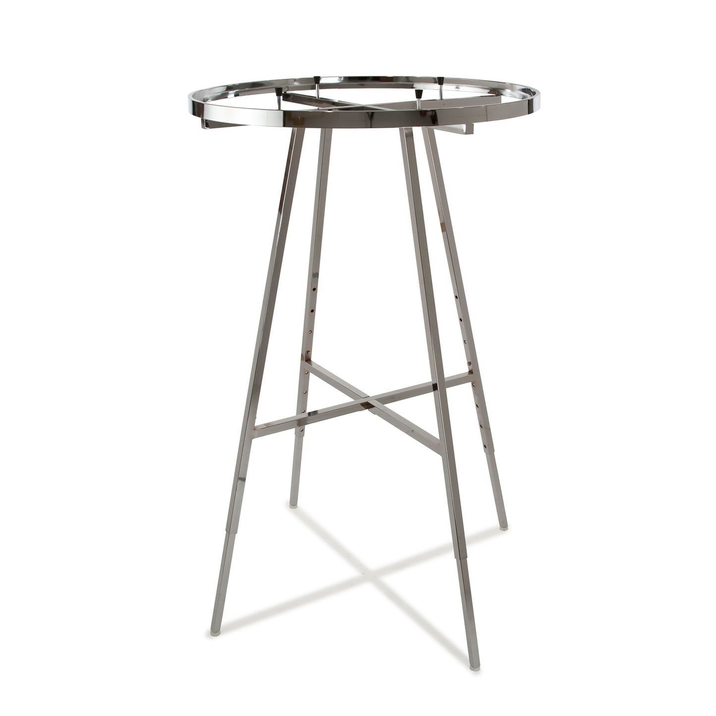 36" dia Round Folding Rack w/ Rectangular Tubing Hangrail