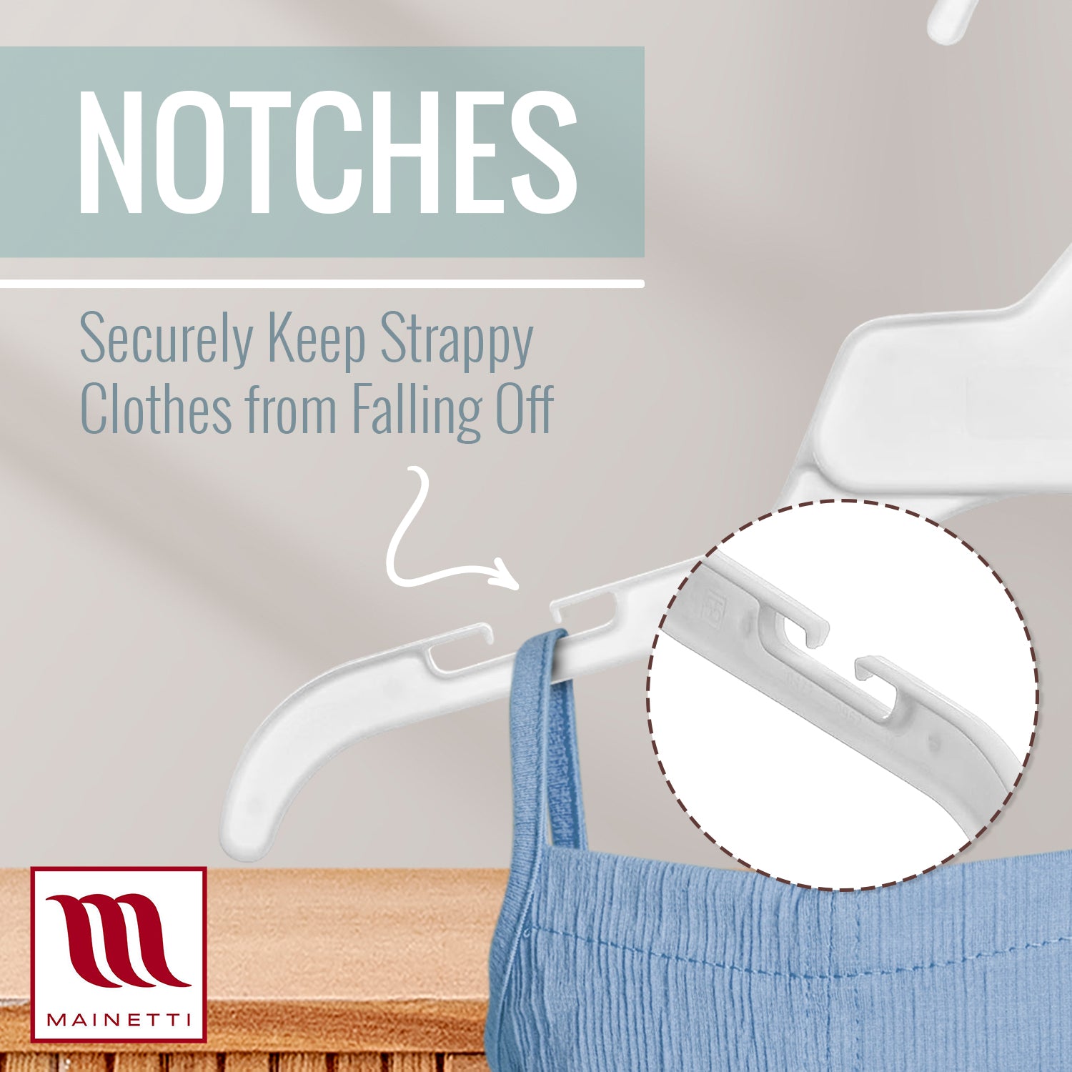 Mainetti USA Shirt Top Dress Hangers - Thumbnail 4
