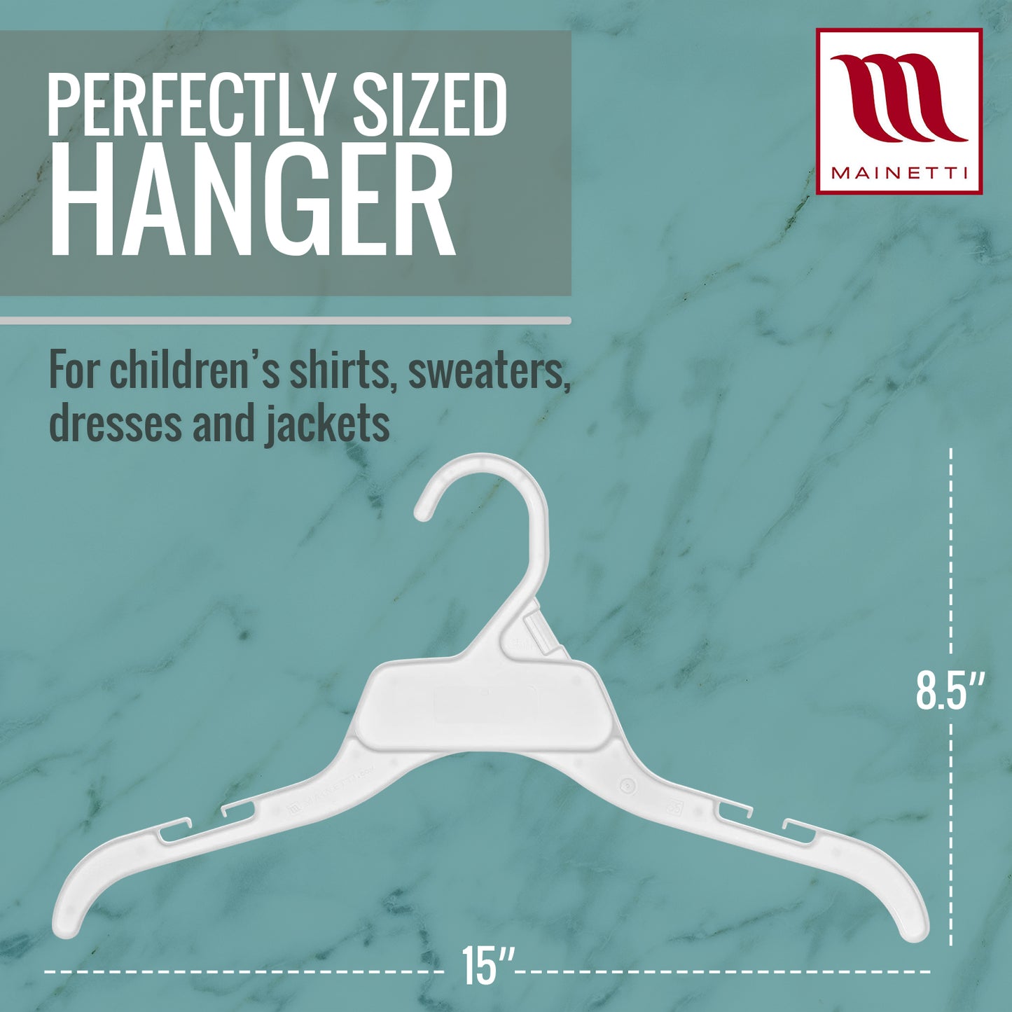 472 - Plastic 15" Top Hanger