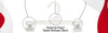 Mainetti 6110, 10" White all Plastic, Pant Skirt Slack Bottom Hangers, with sturdy plastic non-slip clips