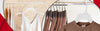Mainetti 491, 19" White all Plastic, Shirt Top Dress Hangers, with notches for straps