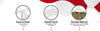 Mainetti 470, 17" White all Plastic, Shirt Top Dress Hangers, with notches for straps