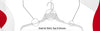 Mainetti 509, 19" White all Plastic, Shirt Top Dress Hangers, with notches for straps