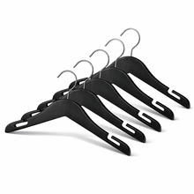 10" Black Wooden Coat Hanger