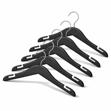 12" Black Wooden Shirt Hanger