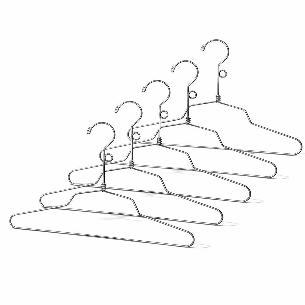 12" Steel Blouse and Dress Hanger w/ Loop Hook - Mainetti USA