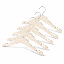 12" White Wooden Shirt Hanger