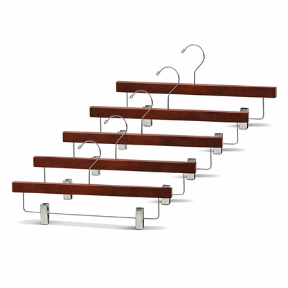 14" Wooden Bottom Hangers with Metal Clips