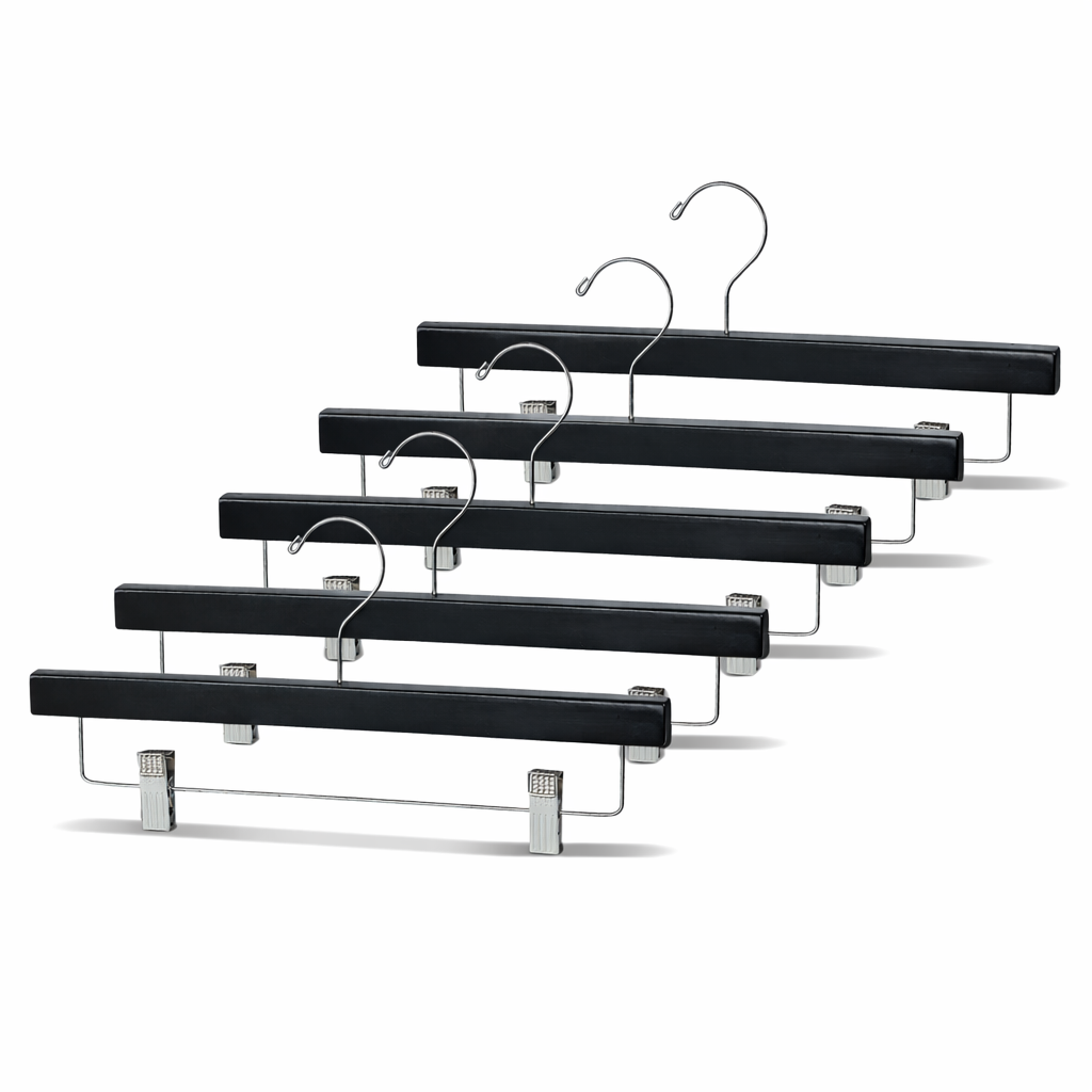 14" Wooden Bottom Hangers with Metal Clips