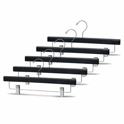 14" Wooden Bottom Hangers with Metal Clips