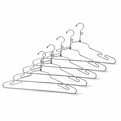 16" Steel Lingerie Hanger w/ Loop Hook - Mainetti USA
