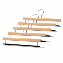 16" Wooden Bottom Hangers - Flocked Bar