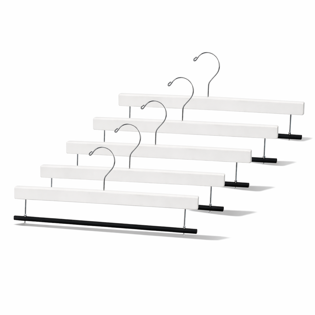 16" Wooden Bottom Hangers - Flocked Bar