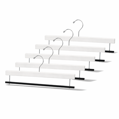 16" Wooden Bottom Hangers - Flocked Bar