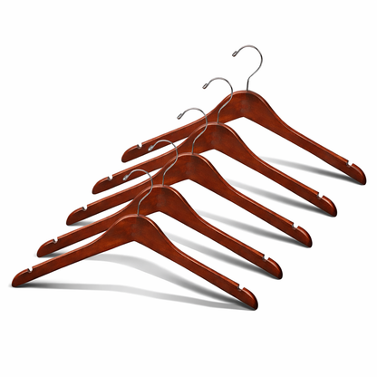 17" Contoured Wooden Jacket Hanger