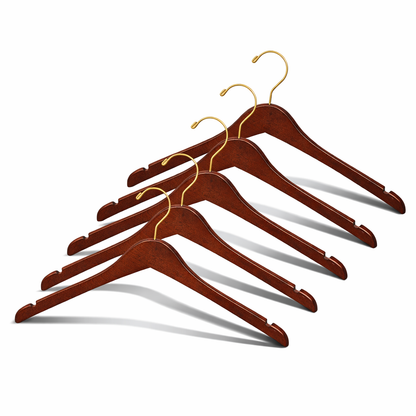 17" Contoured Wooden Jacket Hanger