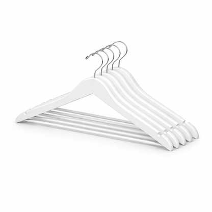 17" Rubber Coated Wooden Suit Hanger