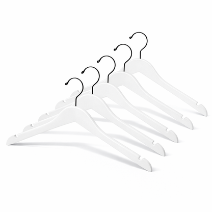 17" Rubber Coated Wooden Top Hanger