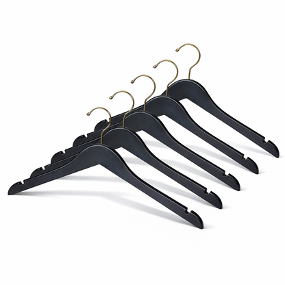 17" Rubber Coated Wooden Top Hanger