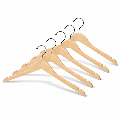 17" Wooden Top Hanger With Metal Hook (Mainetti 200200)