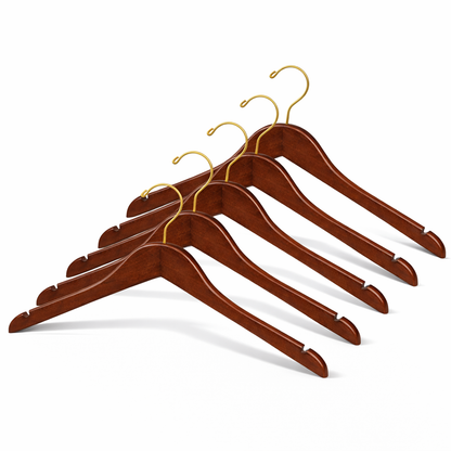 17" Wooden Top Hanger With Metal Hook (Mainetti 200200)