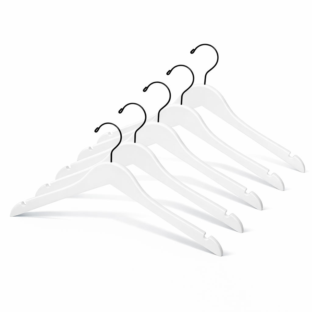 17" Wooden Top Hanger With Metal Hook (Mainetti 200200)