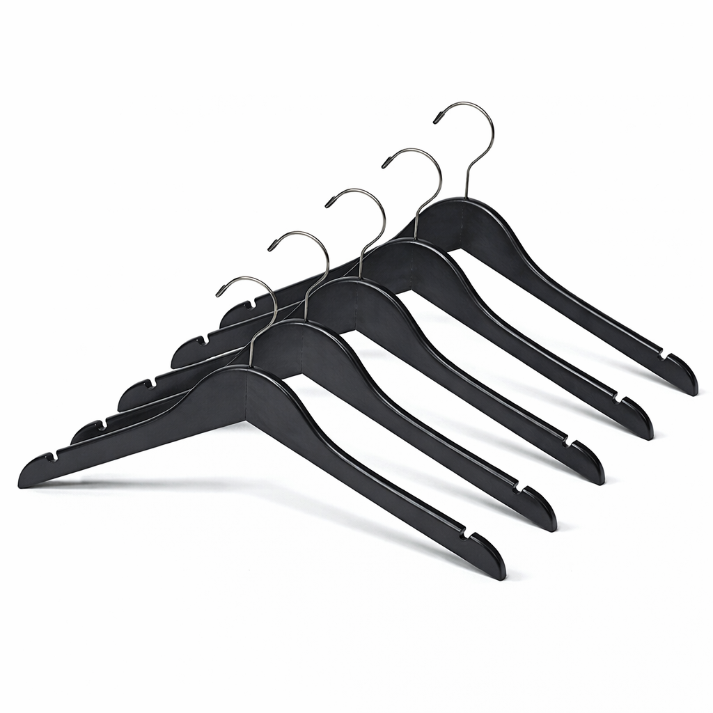 17" Wooden Top Hanger With Metal Hook (Mainetti 200200)