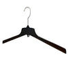 Mainetti 3320, 19" Heavy Duty Black Plastic, Jacket Coat Outerwear Hangers, with standard metal hook Reuse mix molds