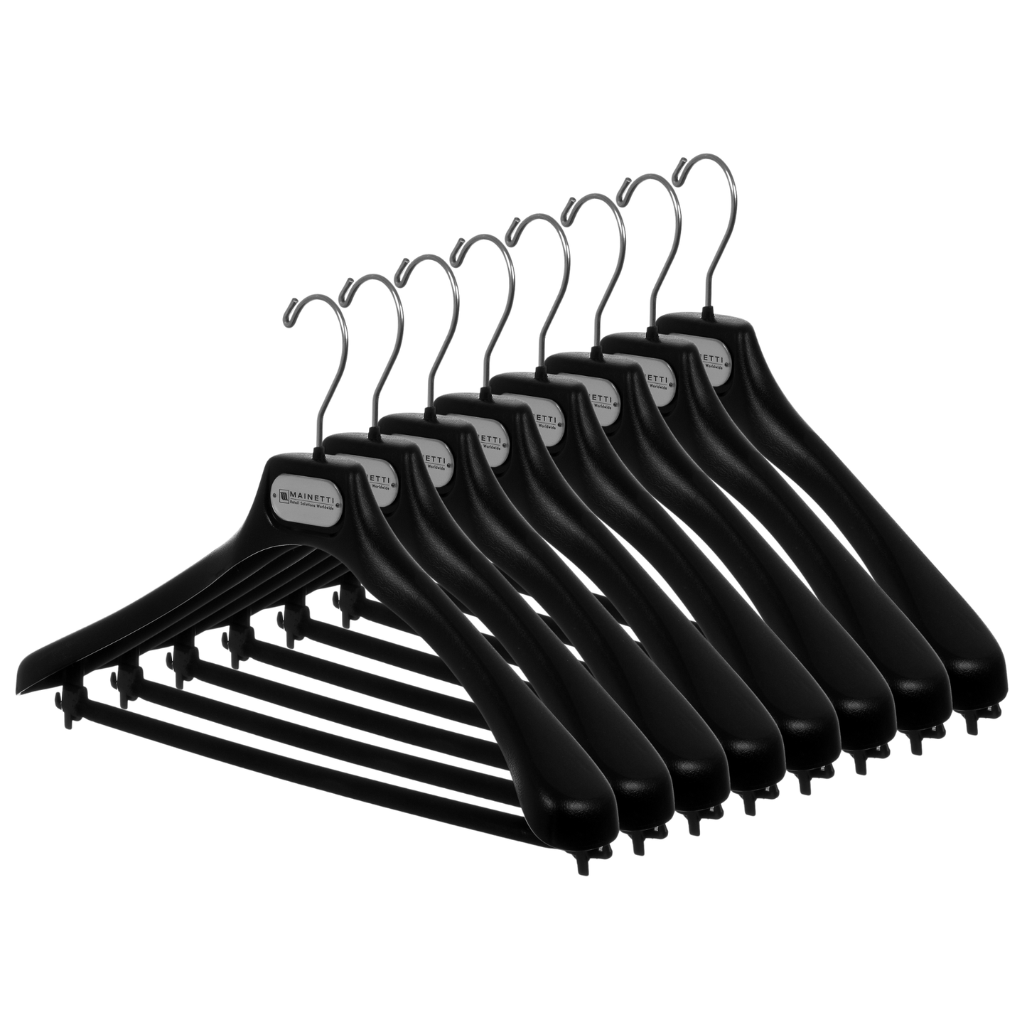 AT - 19" Suit Hanger with Flocked Bar