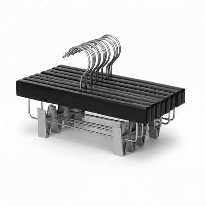 12" Black Wooden Skirt or Pant Hanger