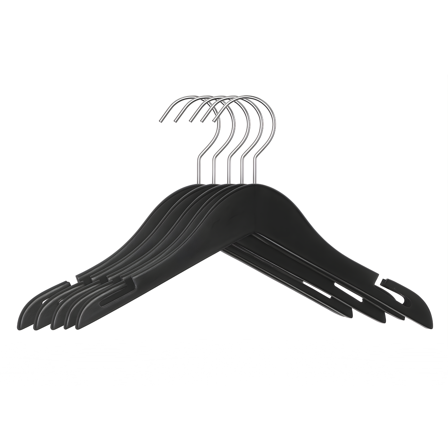 12" Black Wooden Shirt Hanger