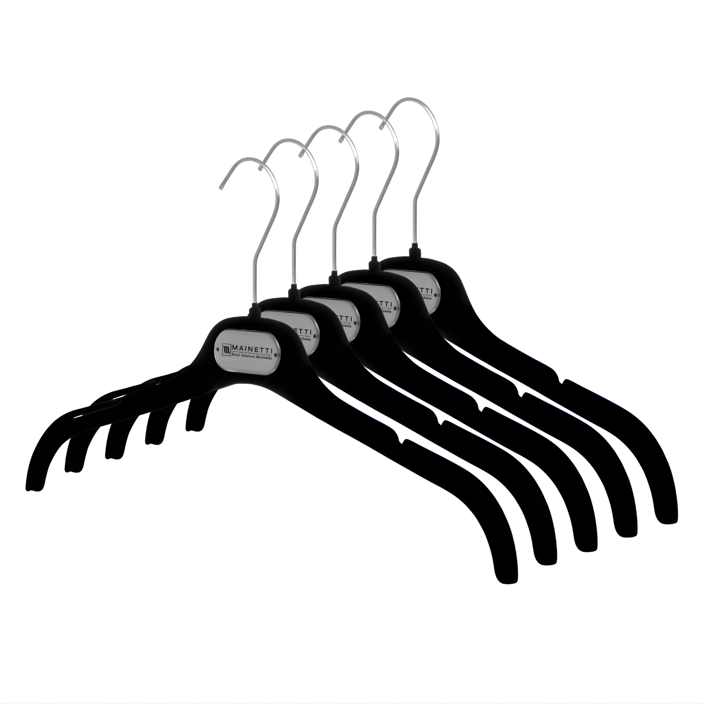 EC - 16" Black Flocked Top Hanger