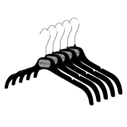 EC - 16" Black Flocked Top Hanger