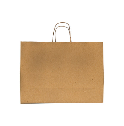 Brown Kraft Paper Bags with Handles, 100 GSM Durable Retail Gift Bags, Eco-Friendly Recyclable Shopping Bags for Boutiques, Weddings, and Crafting
