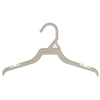 Mainetti 226, 12" White all Plastic, Shirt Top Dress Hangers, with notches for straps