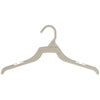 Mainetti 227, 14" White all Plastic, Shirt Top Dress Hangers, with notches for straps