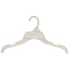 Mainetti 472, 15" White all Plastic, Shirt Top Dress Hangers, with notches for straps