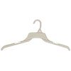 Mainetti 491, 19" White all Plastic, Shirt Top Dress Hangers, with notches for straps