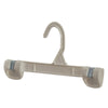 Mainetti 1001, 10" White all Plastic, Pant Skirt Slack Bottom Hangers, with sturdy plastic non-slip clips