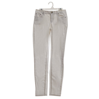 10" White all Plastic, Pant Skirt Slack Bottom Hangers, with sturdy plastic non-slip clips (Mainetti 1001)