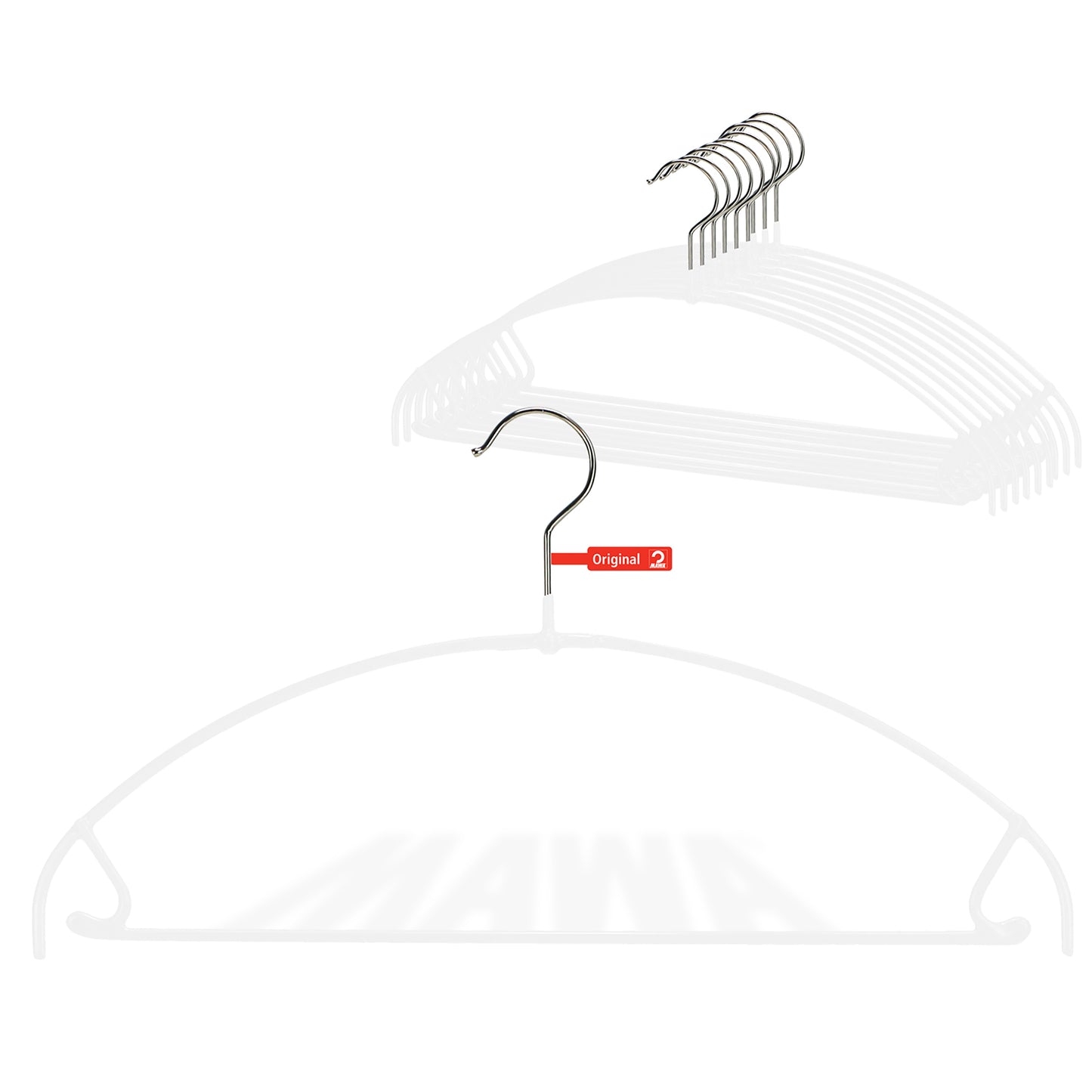 Metal Non-Slip - 16 1/4" Ultra Lite Euro Top and Bottom Hanger