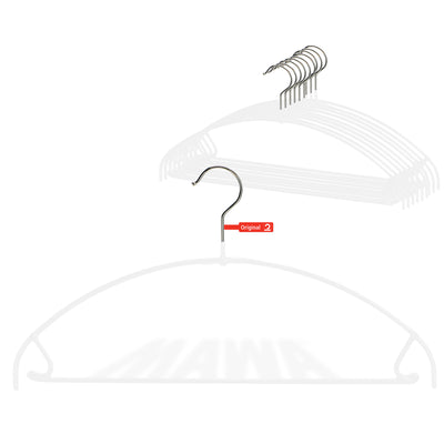 Metal Non-Slip - 16 1/4" Ultra Lite Euro Top and Bottom Hanger