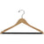 17" Wooden Suit Hanger with Flocked Bar
