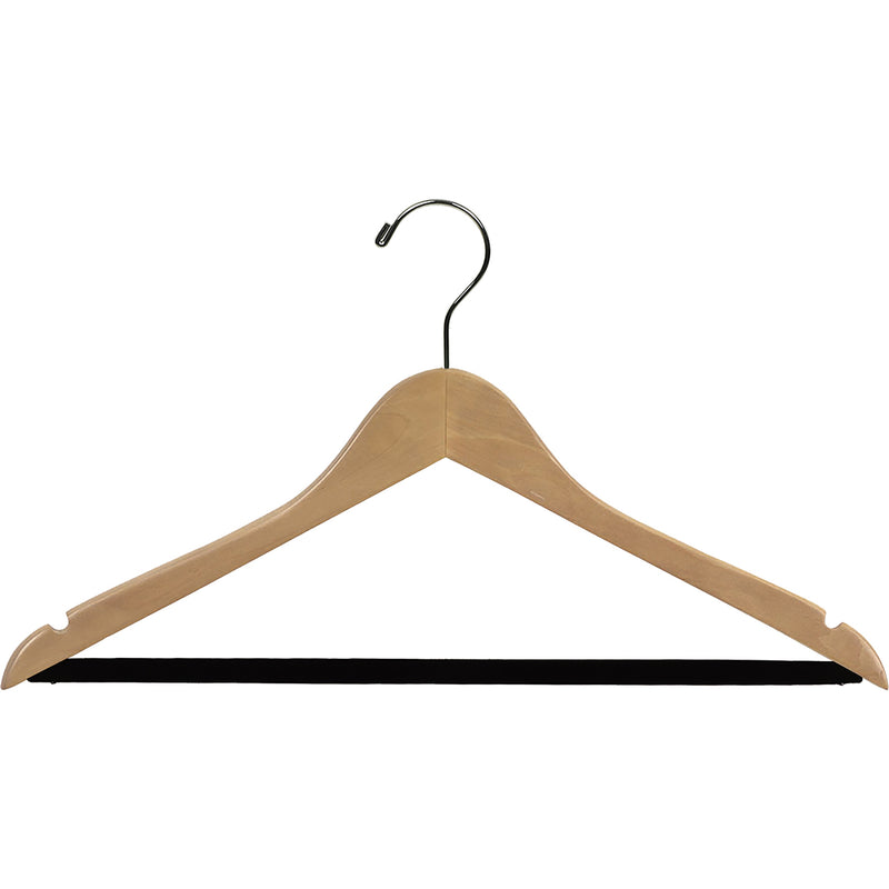 High-grade Coat Hanger (100 Pack) Flocked Clothes Hangers W/ Non