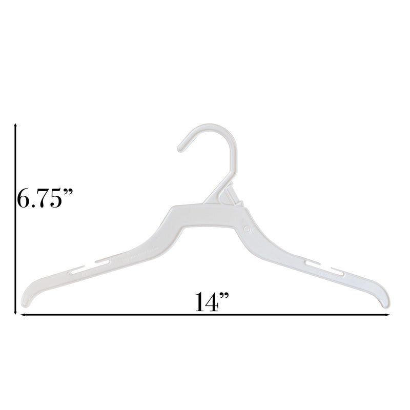 17 Contemporary Notched Top Hangers, Natural